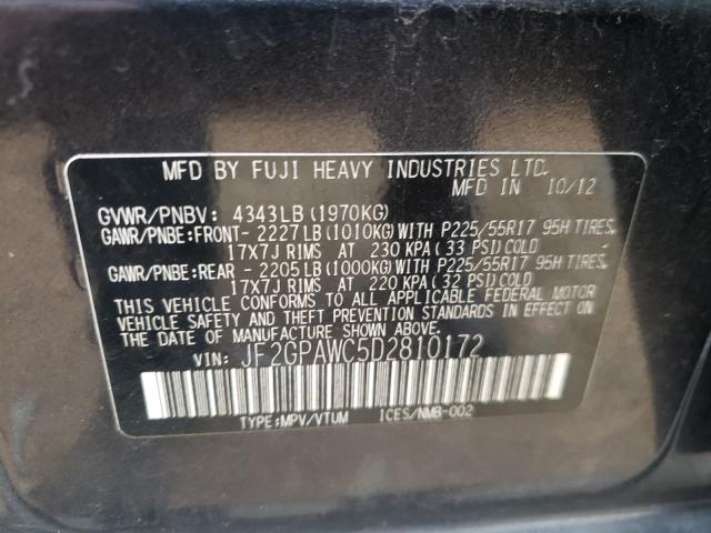 2013 SUBARU XV CROSSTR JF2GPAWC5D2810172