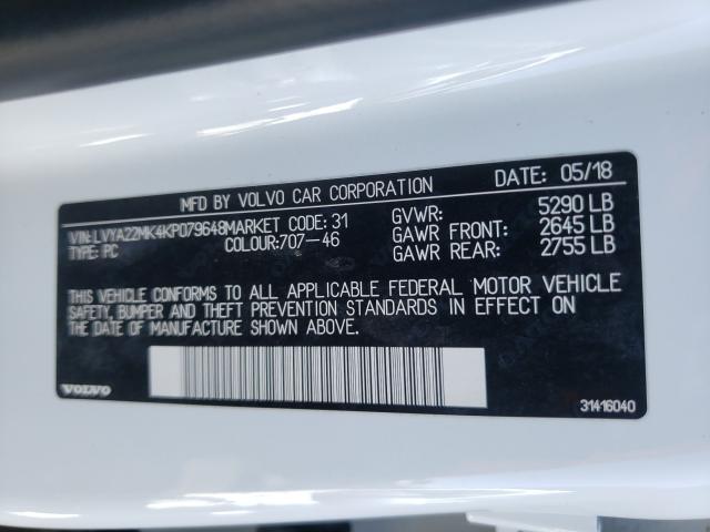 2019 VOLVO S90 T6 MOM LVYA22MK4KP079648