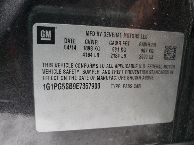 2014 CHEVROLET CRUZE LTZ 1G1PG5SB9E7367900