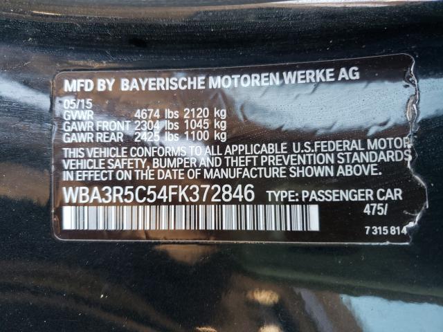 2015 BMW 435 XI WBA3R5C54FK372846