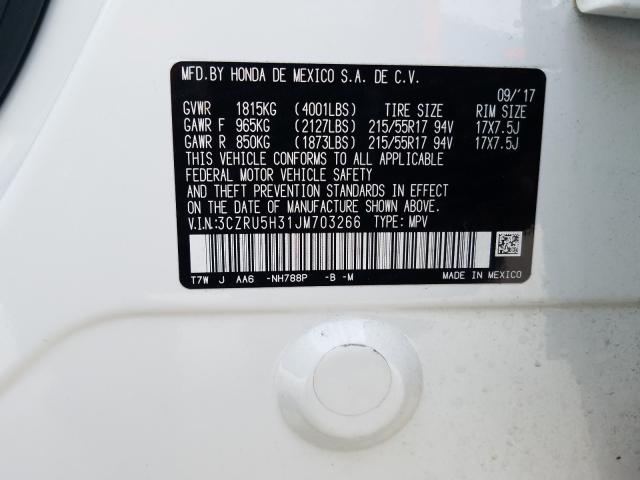 2018 HONDA HR-V LX 3CZRU5H31JM703266