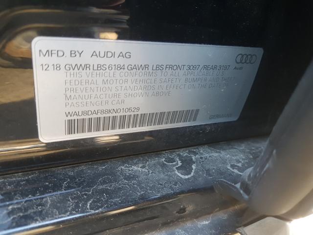 2019 AUDI A8 L WAU8DAF88KN010529