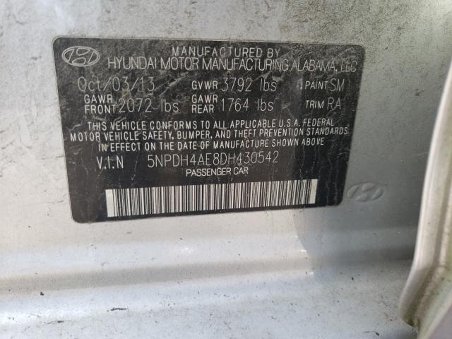 2013 HYUNDAI ELANTRA GL 5NPDH4AE8DH430542