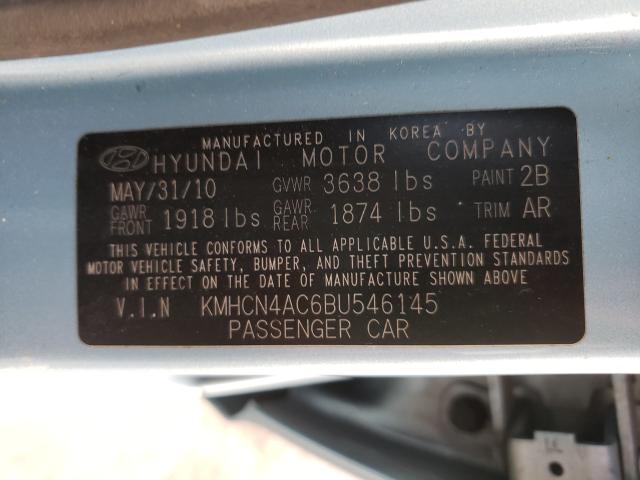 2011 HYUNDAI ACCENT GLS KMHCN4AC6BU546145