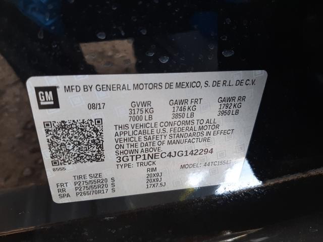 2018 GMC SIERRA C15 3GTP1NEC4JG142294