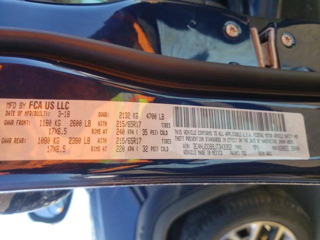 2018 JEEP COMPASS TR 3C4NJDDB9JT343352