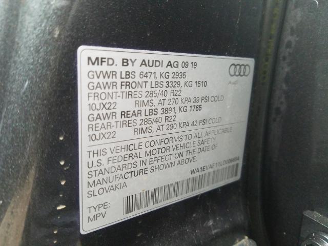 2020 AUDI Q8 PREMIUM - WA1EVAF11LD006684