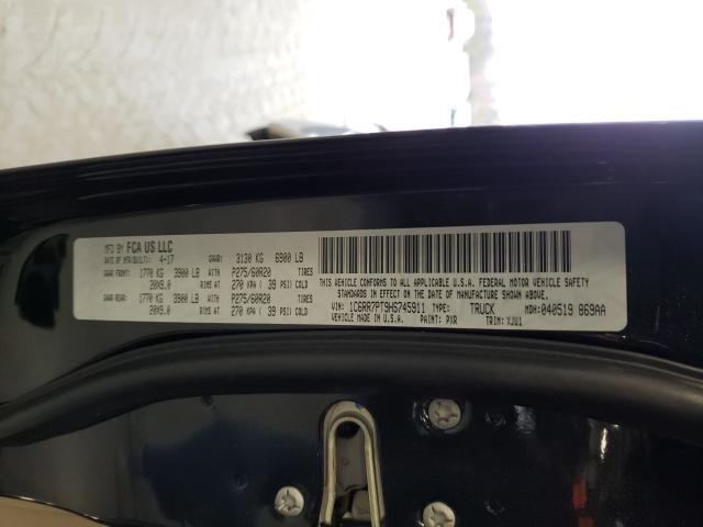 2017 RAM 1500 LONGH 1C6RR7PT9HS745911