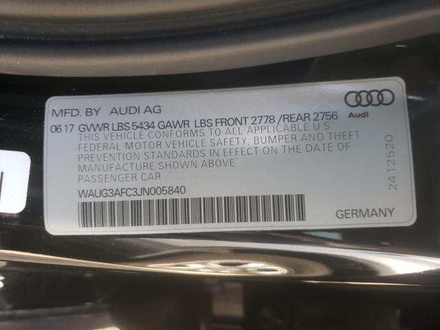 2018 AUDI A6 PREMIUM WAUG3AFC3JN005840