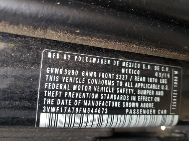 2015 VOLKSWAGEN BEETLE 1.8 - 3VWF17AT9FM644673
