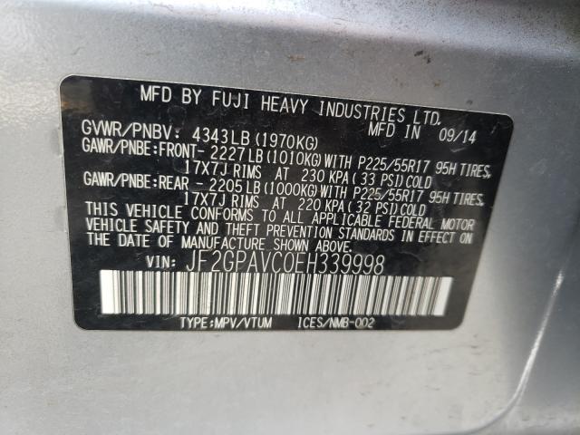 2014 SUBARU XV CROSSTR JF2GPAVC0EH339998