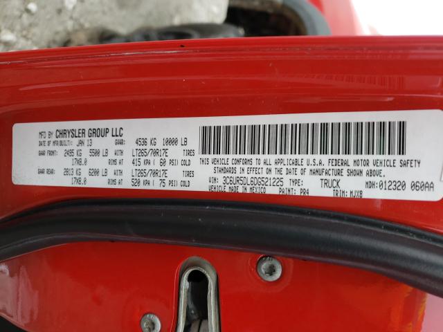 2013 RAM 2500 SLT 3C6UR5DL6DG521225
