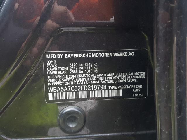 2014 BMW 528 XI WBA5A7C52ED219798