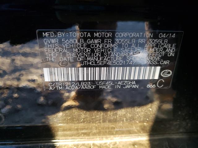 2014 LEXUS LS 460 JTHCL5EF4E5021747