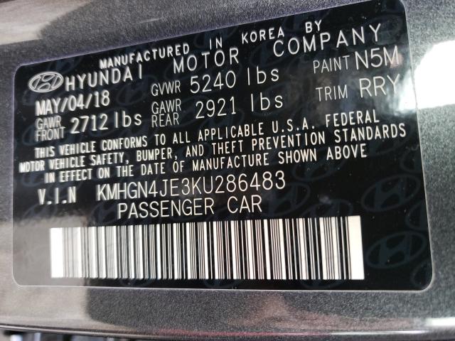 2019 GENESIS G80 BASE KMHGN4JE3KU286483