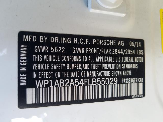 2015 PORSCHE MACAN S WP1AB2A54FLB55029