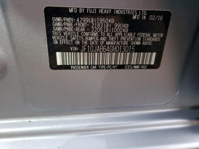 2016 SUBARU IMPREZA PR JF1GJAB64GH013015
