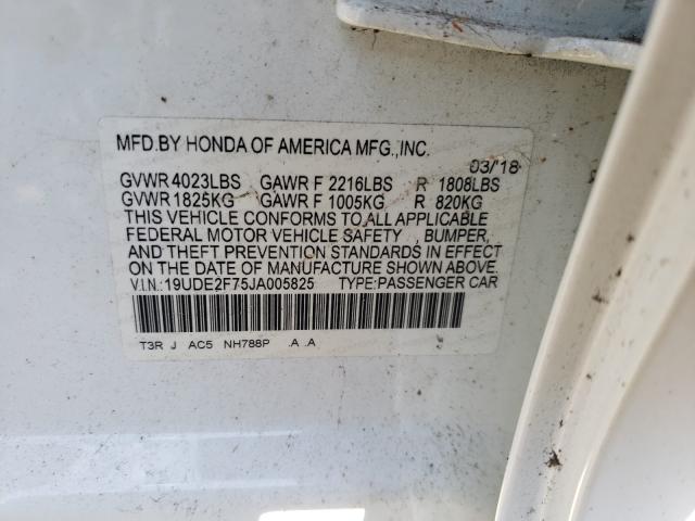 2018 ACURA ILX PREMIU 19UDE2F75JA005825