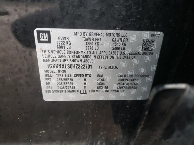 2017 GMC ACADIA DEN 1GKKNXLS0HZ322701