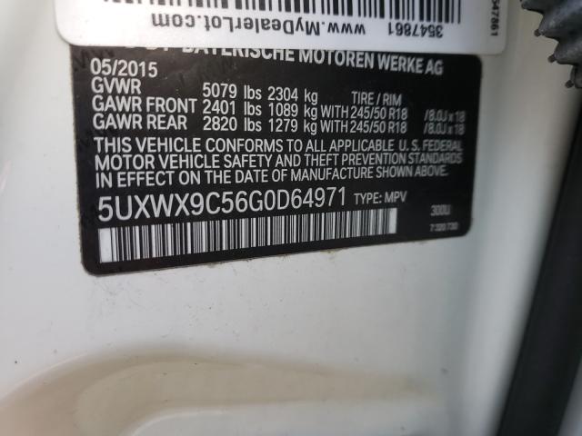 2016 BMW X3 5UXWX9C56G0D64971