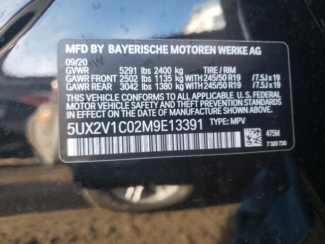2021 BMW X4 XDRIVE3 5UX2V1C02M9E13391