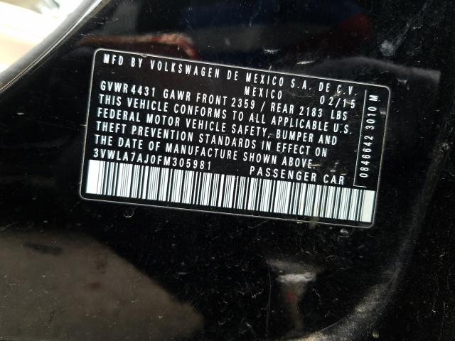 2015 VOLKSWAGEN JETTA TDI 3VWLA7AJ0FM305981