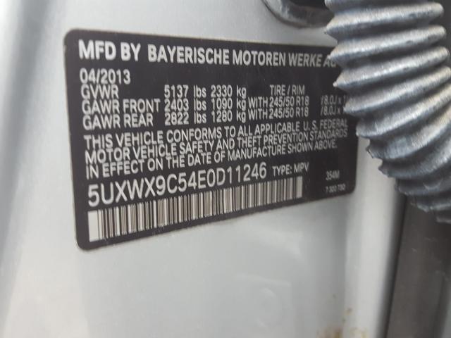 2014 BMW X3 XDRIVE2 5UXWX9C54E0D11246