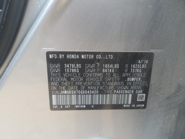 2016 HONDA FIT EX JHMGK5H75GX043420