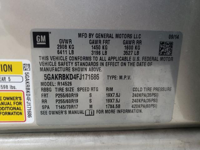 2015 BUICK ENCLAVE 5GAKRBKD4FJ171686