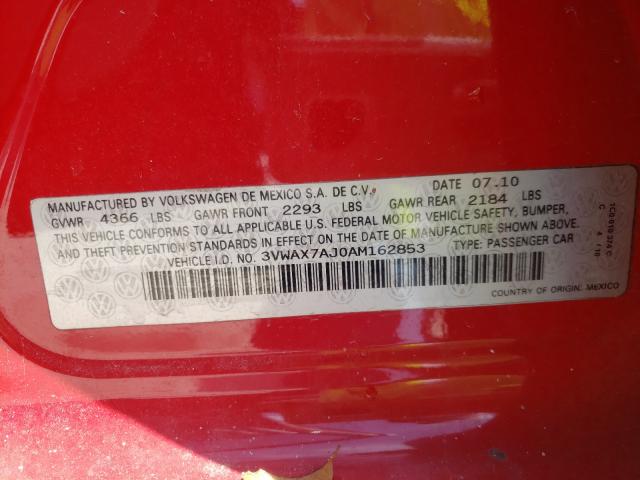 2010 VOLKSWAGEN JETTA LIMI 3VWAX7AJ0AM162853