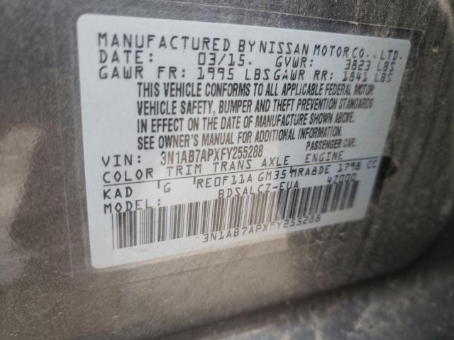 2015 NISSAN SENTRA 3N1AB7APXFY255288