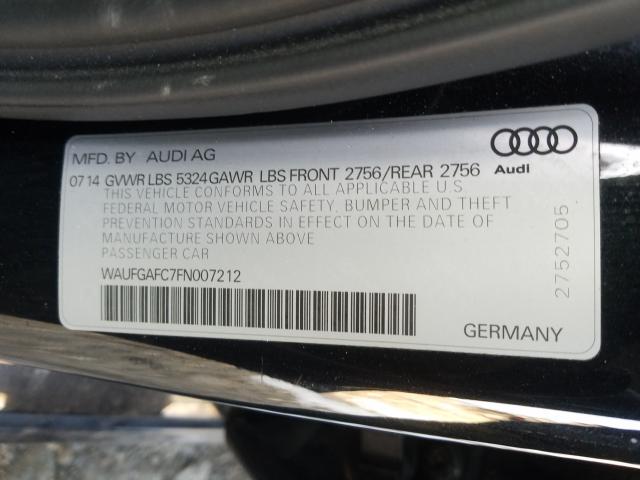 2015 AUDI A6 PREMIUM WAUFGAFC7FN007212