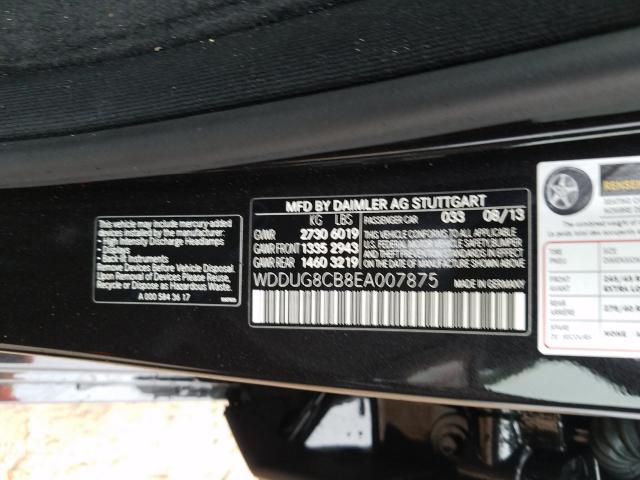 2014 MERCEDES-BENZ S 550 WDDUG8CB8EA007875