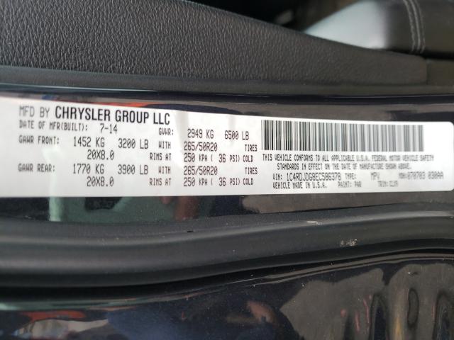 2014 DODGE DURANGO LI 1C4RDJDG8EC586378