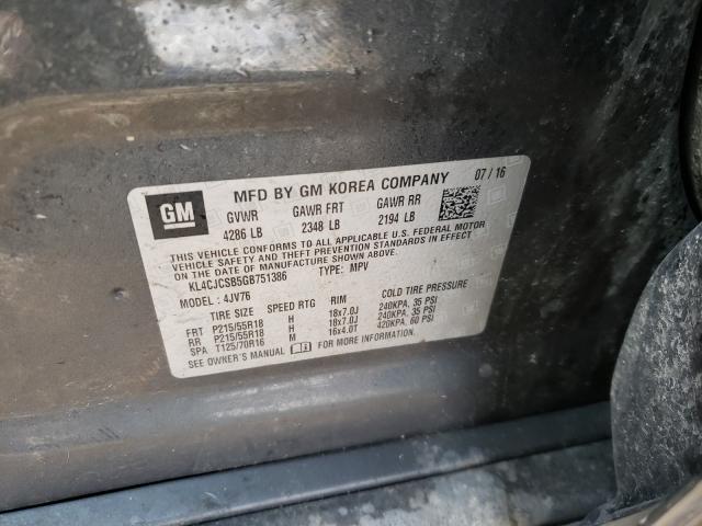 2016 BUICK ENCORE KL4CJCSB5GB751386