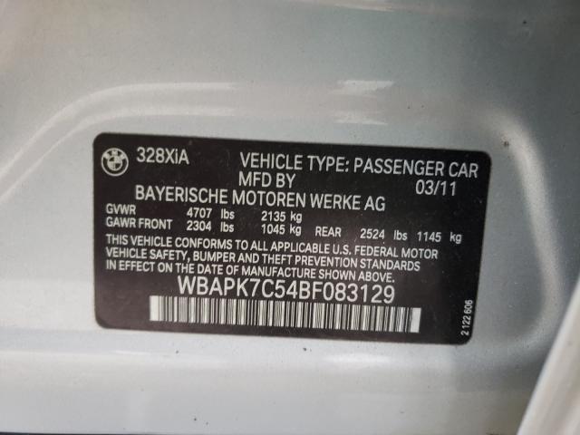 2011 BMW 328 XI WBAPK7C54BF083129