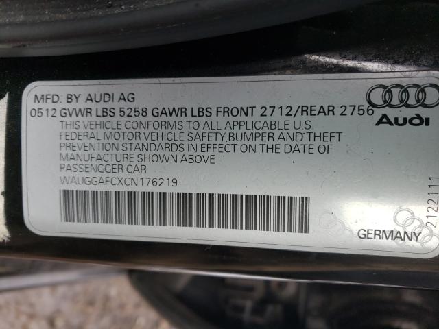 2012 AUDI A6 PREMIUM WAUGGAFCXCN176219