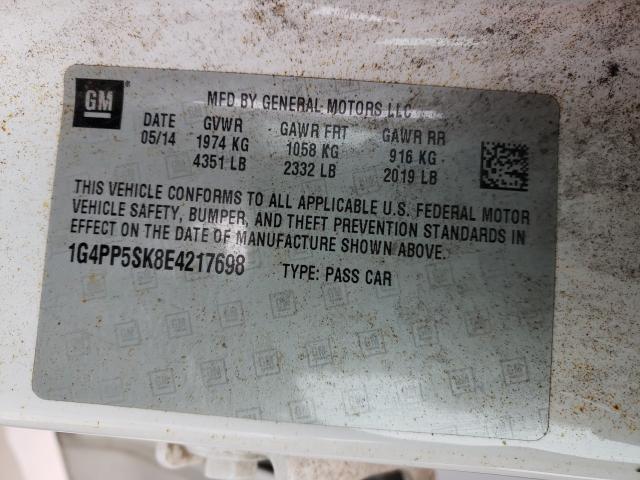 2014 BUICK VERANO 1G4PP5SK8E4217698