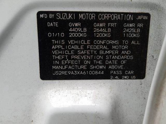 2010 SUZUKI KIZASHI SE JS2RE9A3XA6100844