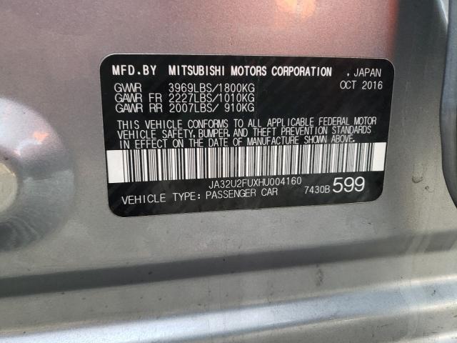 2017 MITSUBISHI LANCER ES JA32U2FUXHU004160