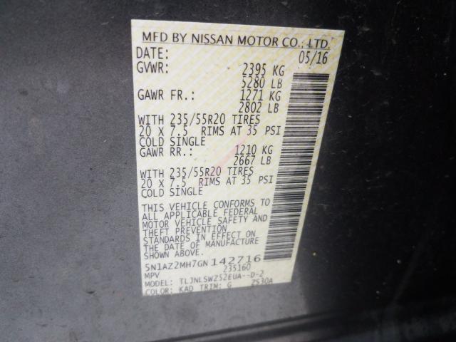 2016 NISSAN MURANO S 5N1AZ2MH7GN142716