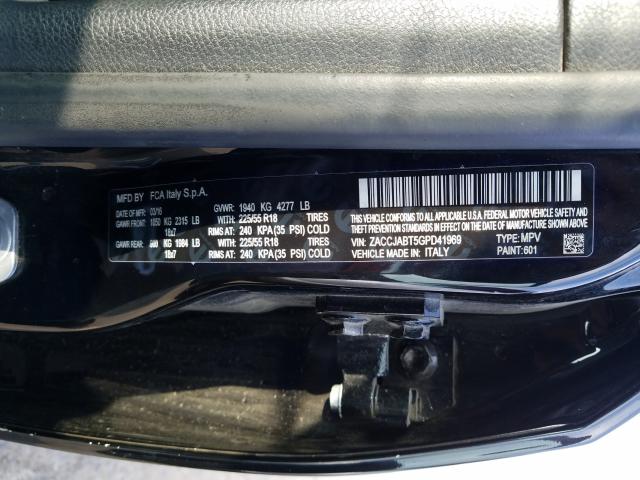 2016 JEEP RENEGADE ZACCJABT5GPD41969