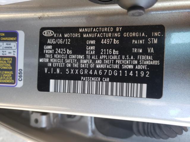 2013 KIA OPTIMA SX 5XXGR4A67DG114192