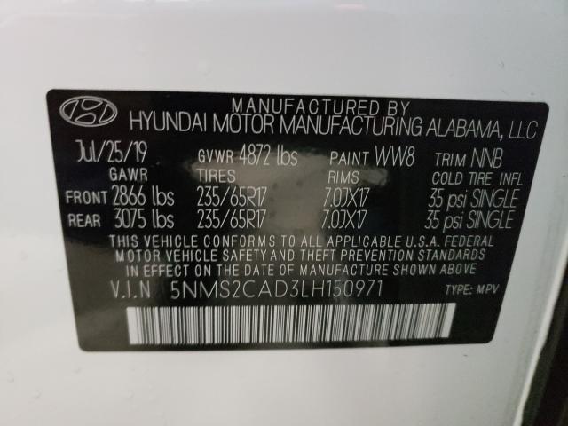 2020 HYUNDAI SANTA FE C 5NMS2CAD3LH150971