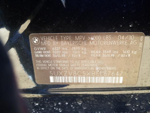 2011 BMW X5 XDRIVE5 5UXZV8C5XBLL67647
