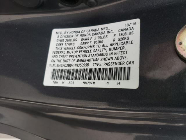 2017 HONDA CIVIC TOUR 2HGFC3B97HH350958