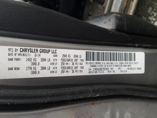 2014 DODGE DURANGO LI 1C4RDHDG8EC557603