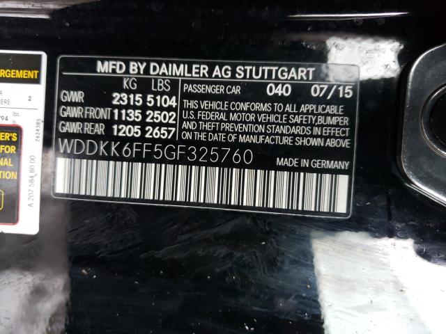 2016 MERCEDES-BENZ E 400 WDDKK6FF5GF325760