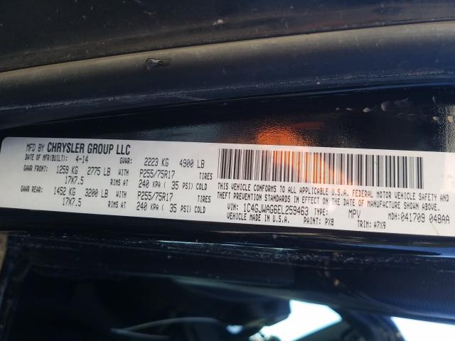 2014 JEEP WRANGLER S 1C4GJWAG6EL259463