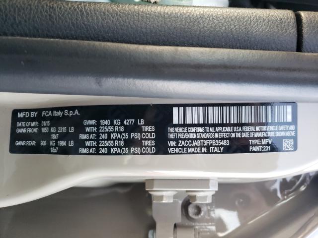 2015 JEEP RENEGADE L ZACCJABT3FPB35483